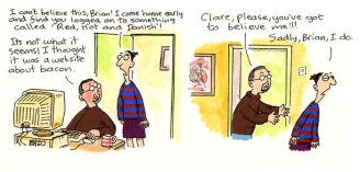 Bacon - Clare In The Community by Harry Venning